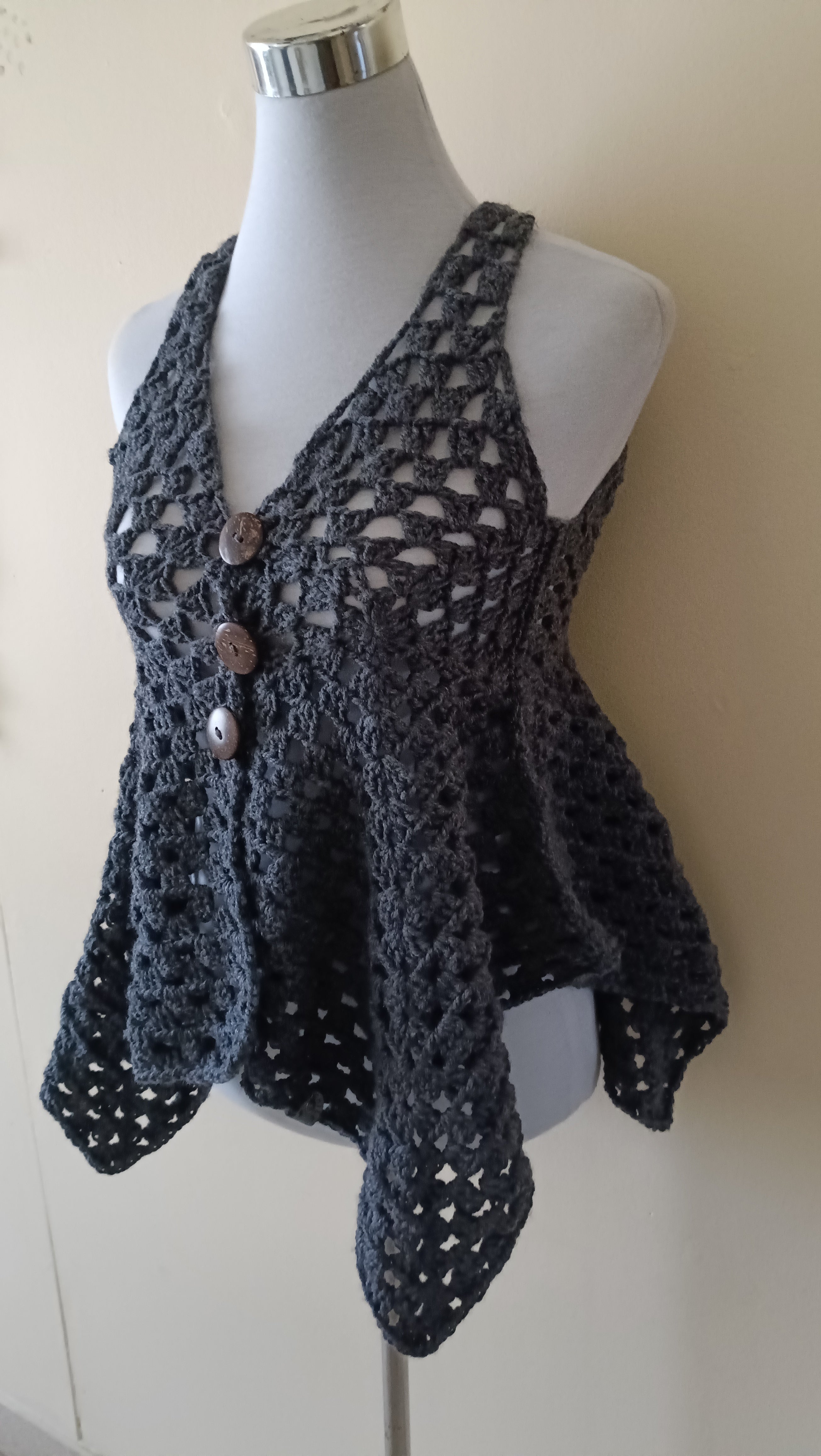 Top largo sin mangas