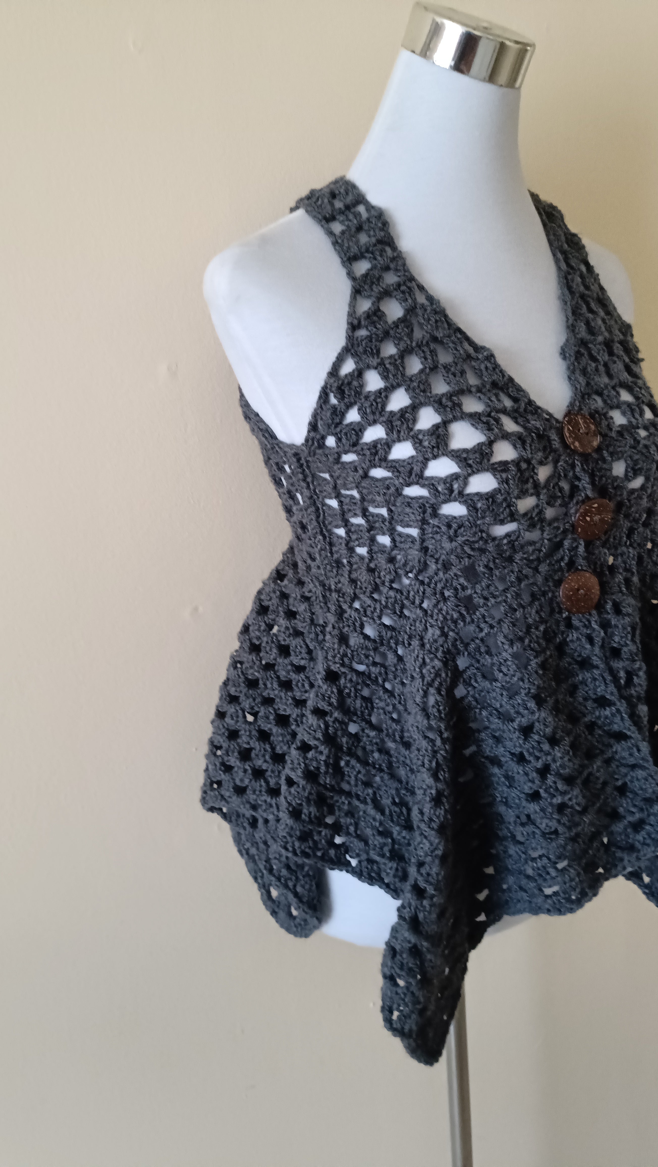 Top largo sin mangas